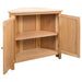 Corner Cabinet 80x33.5x78 Cm Solid Oak Wood Xaibtk