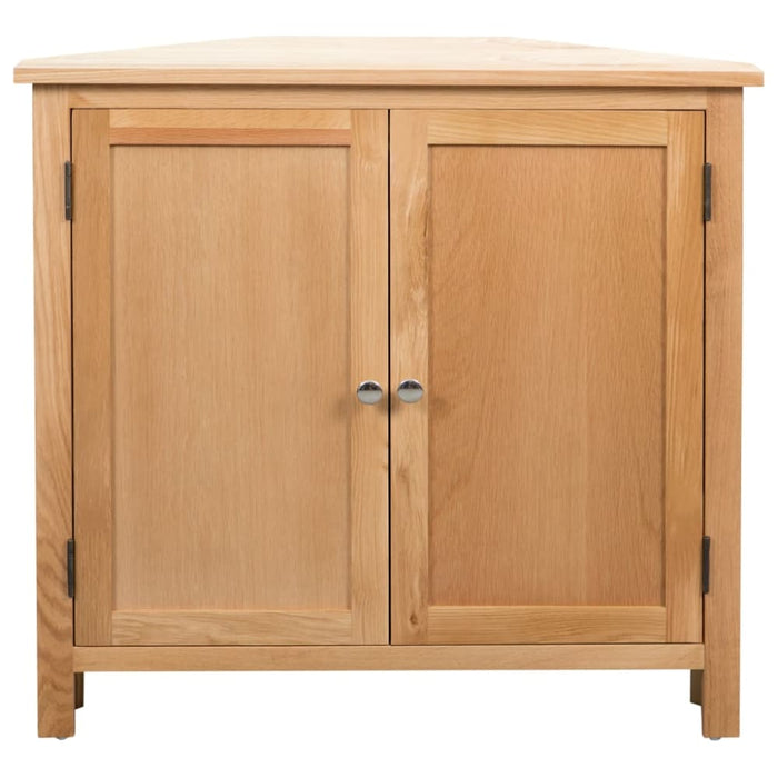 Corner Cabinet 80x33.5x78 Cm Solid Oak Wood Xaibtk