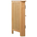 Corner Cabinet 80x33.5x78 Cm Solid Oak Wood Xaibtk