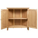 Corner Cabinet 80x33.5x78 Cm Solid Oak Wood Xaibtk