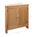 Corner Cabinet 80x33.5x78 Cm Solid Oak Wood Xaibtk