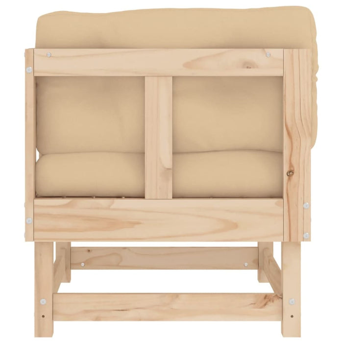 Corner Sofa With Cushions Solid Wood Pine Nxpaxx