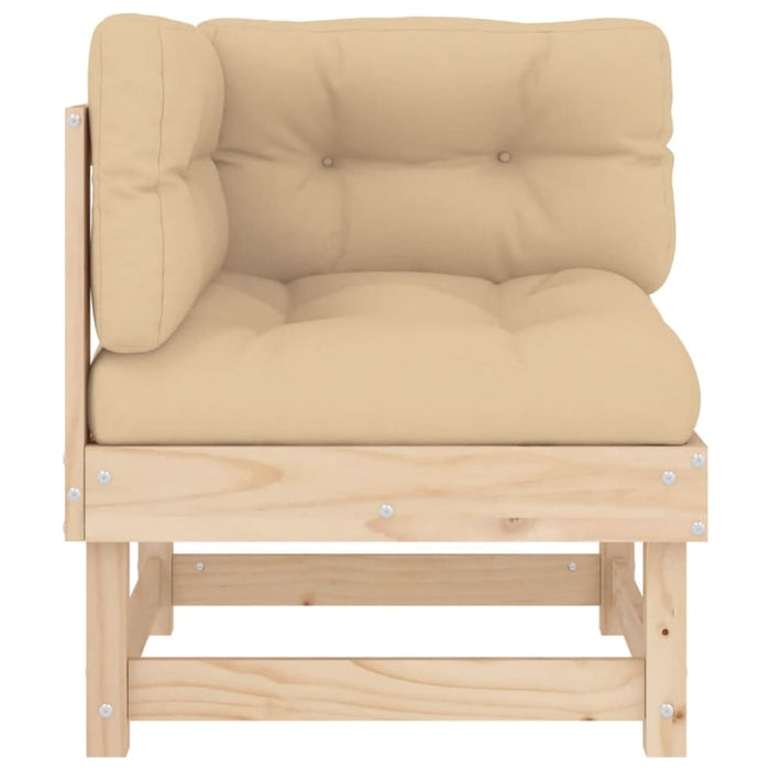 Corner Sofa With Cushions Solid Wood Pine Nxpaxx