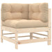 Corner Sofa With Cushions Solid Wood Pine Nxplpt