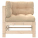 Corner Sofa With Cushions Solid Wood Pine Nxplpt