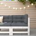 Corner Sofa With Cushions White Solid Wood Pine Nxplpa