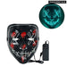 Cosplay Halloween Purge Mask Glowing Neon Led Masque