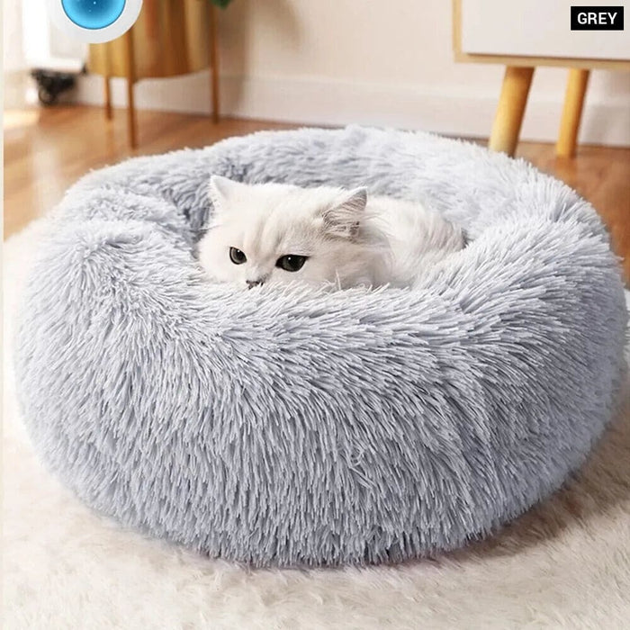 Cozy Cat Bed Soft Plush For Dogs Cats