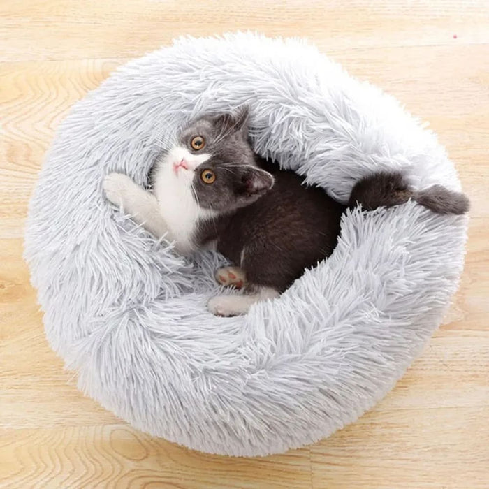 Cozy Cat Bed Soft Plush For Dogs Cats