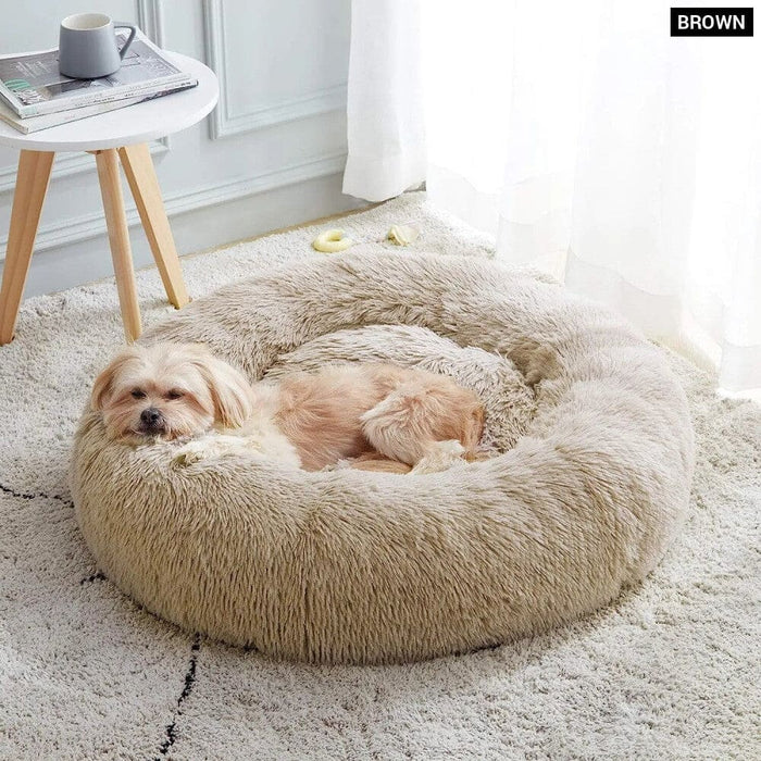 Cozy Cat Bed Soft Plush For Dogs Cats