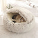 Cozy Round Pet Bed With Cover