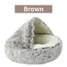 Cozy Round Pet Bed With Cover