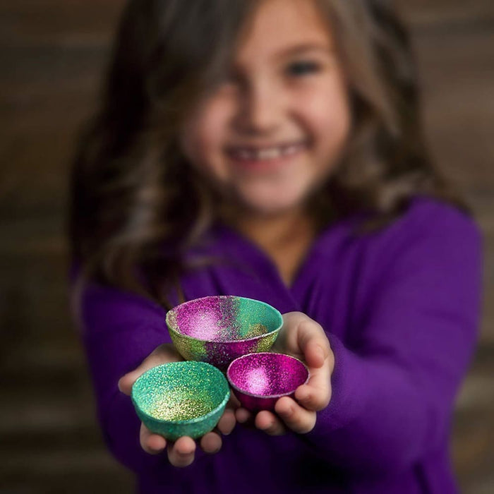 Nz Local Stock- Craft-tastic Mini Glitter Bowls Kit