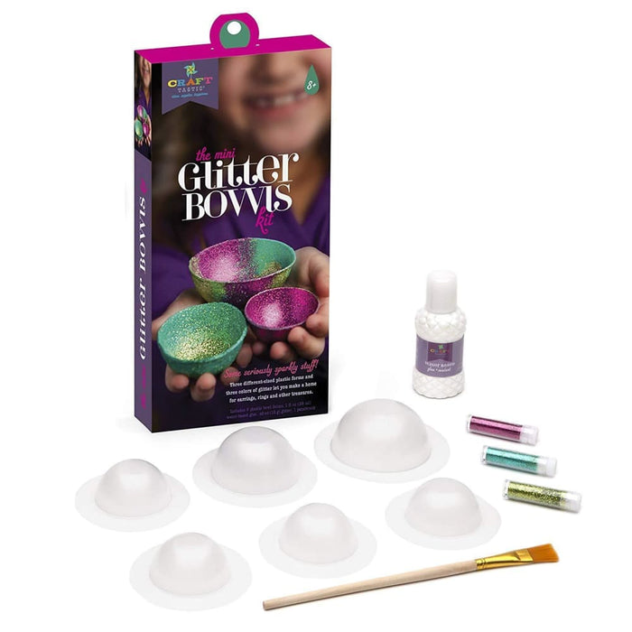 Nz Local Stock- Craft-tastic Mini Glitter Bowls Kit