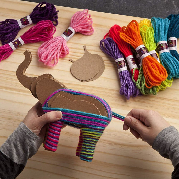 Nz Local Stock- Craft-tastic Yarn Elephants Kit