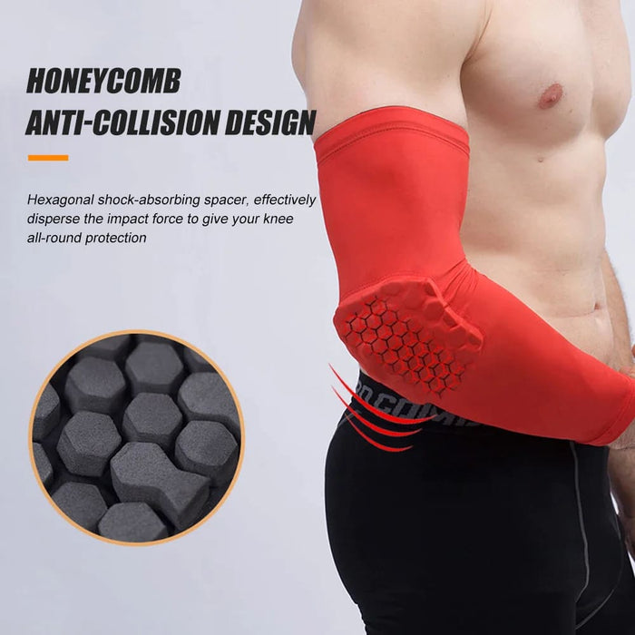 Crashproof Honeycomb Elbow Compression Arm Sleeves