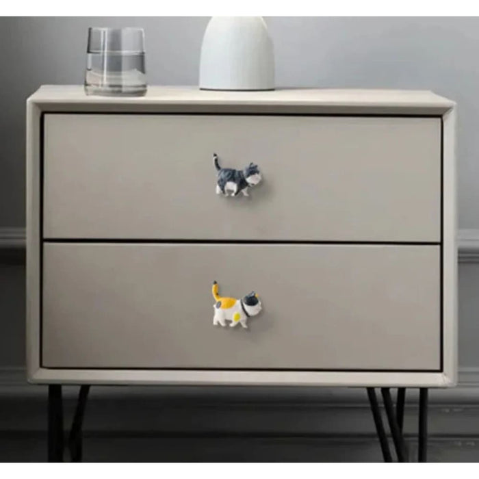 Creative Cartoon Cat Cabinet Knobs For Kids Room