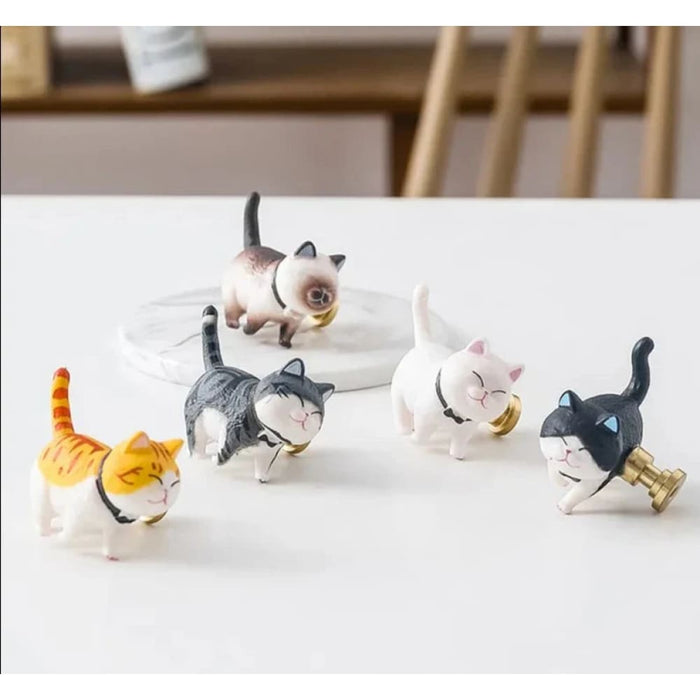 Creative Cartoon Cat Cabinet Knobs For Kids Room