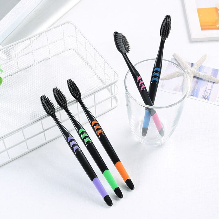 Cross Border Jianpai Soft Bristle Toothbrush Adult Bamboo