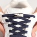 Cross Buckle Elastic Sneakers Without Ties 8mm Thick Flats