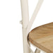 Cross Chairs 2 Pcs White Solid Mango Wood Gl51215