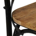 Cross Chairs 6 Pcs Black Solid Mango Wood Gl389