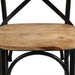 Cross Chairs 6 Pcs Black Solid Mango Wood Gl389