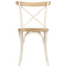 Cross Chairs 6 Pcs White Solid Mango Wood Gl416