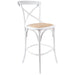 Crossback Bar Stools Dining Chair Solid Birch Timber Rattan