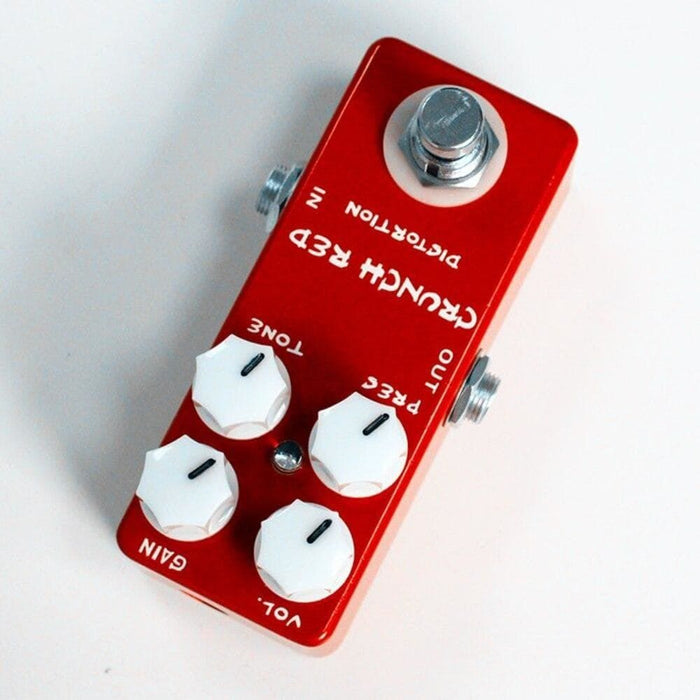 Crunch Red Mini Electric Guitar Distortion Effect Pedal