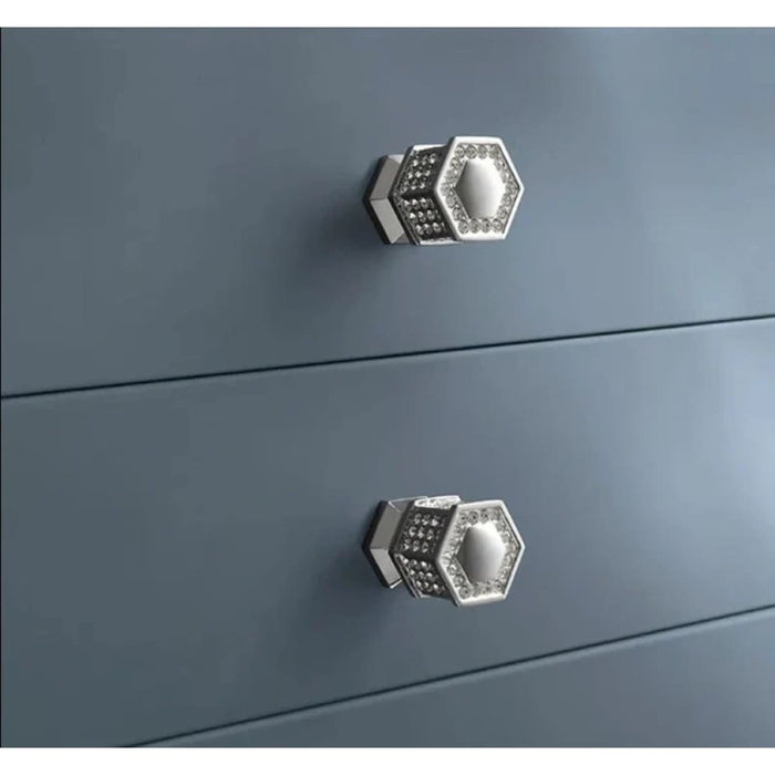 Crystal Diamond Cabinet Handles For Wardrobe And Drawers