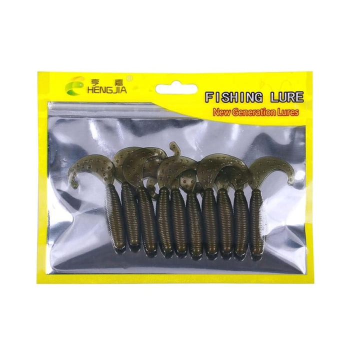 Curved Tail Soft Fishing Lures For Freshwater