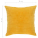 Cushions Cotton Velvet 2 Pcs 45x45 Cm Yellow Xnabap