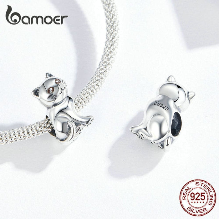 Cute Baby Cat Metal Beads Charm For Women European Luxury