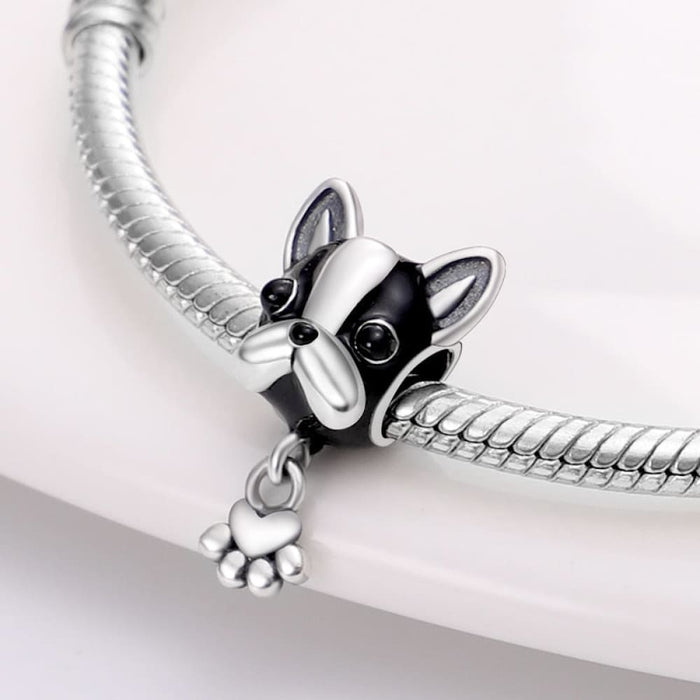 Cute Heart Pet Paw Charms Fit Pandora 925 Original