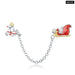 Cute Reindeer Metal Beads For Women 925 Sterling Plated