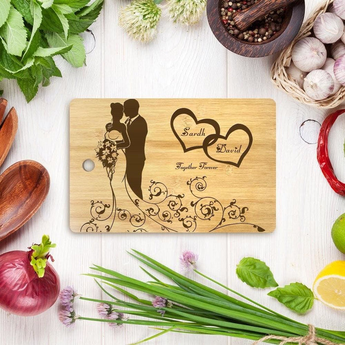 Mr And Mrs Cutting Board