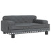 Dog Bed Dark Grey 70x45x30 Cm Velvet Oionna