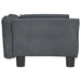 Dog Bed Dark Grey 70x45x30 Cm Velvet Oionxl