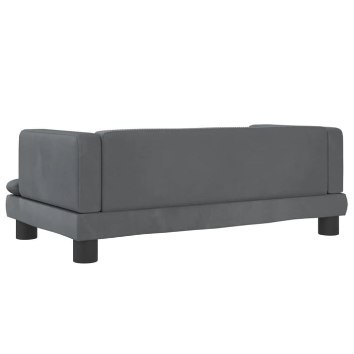 Dog Bed Dark Grey 80x45x30 Cm Velvet Oionkl