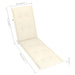 Deck Chair Cushion Cream (75 + 105)x50x3 Cm Toaoip