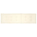 Deck Chair Cushion Cream (75 + 105)x50x3 Cm Toaoip