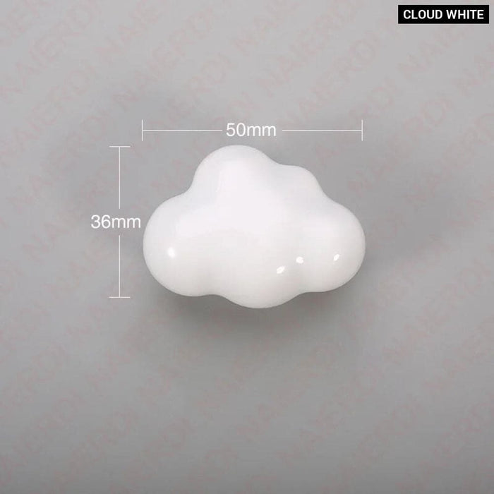 Decorative Ceramic Cloud Cabinet Knobs/handles