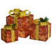 Decorative Christmas Gift Boxes 3 Pcs Red Outdoor Indoor