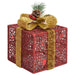 Decorative Christmas Gift Boxes 3 Pcs Red Outdoor Indoor