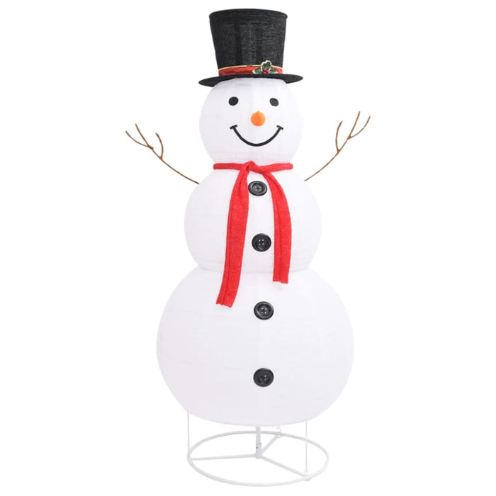 Decorative Christmas Snowman Figure Led Luxury Fabric 180cm