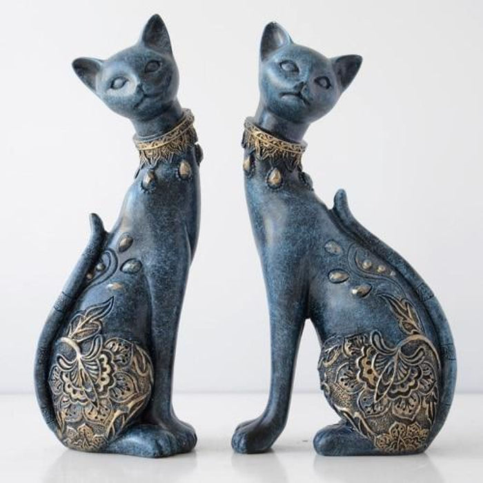 Decorative Resin Cat Statue for Home Decorations