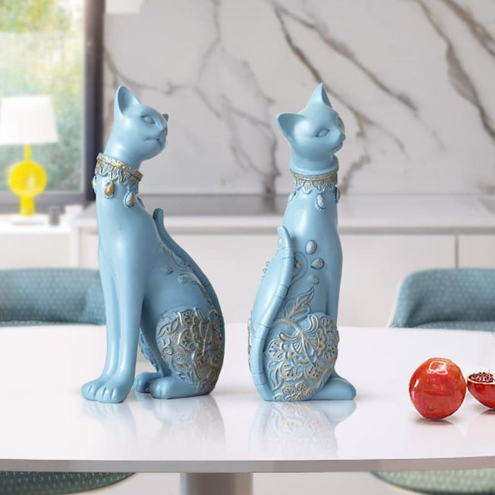 Decorative Resin Cat Statue for Home Decorations