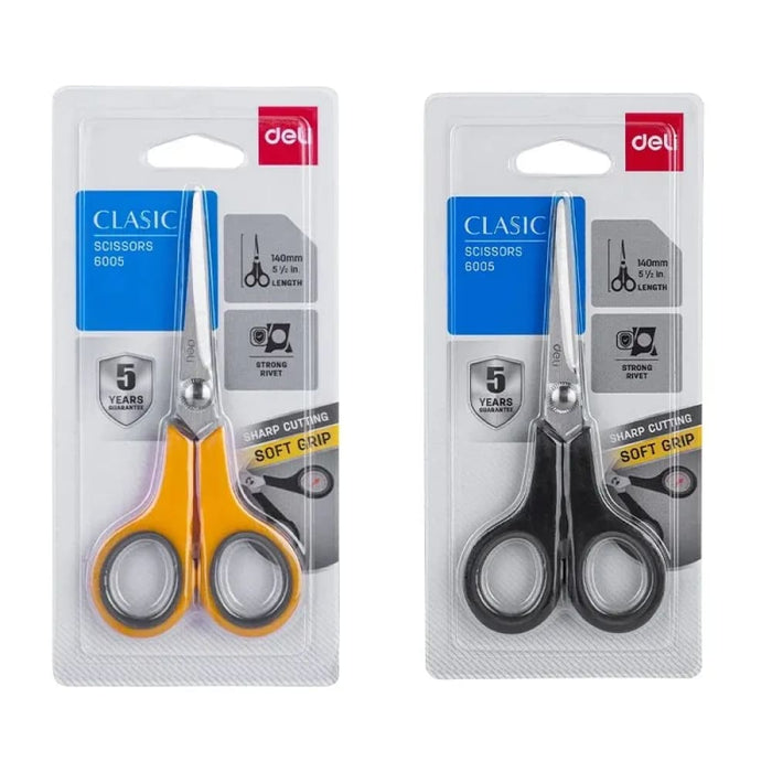 Deli 175mm Stainless Steel Anti Stick Scissors Office