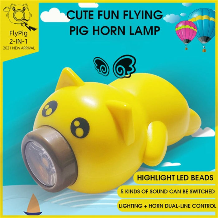 Pig Design Bicycle Light With Horn